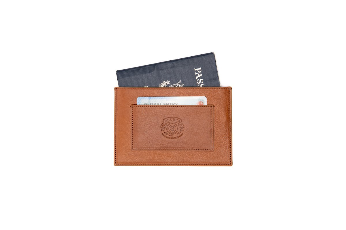 MONOGRAMMED Leather Travel Wallet Personalized Passport Wallet -  Israel