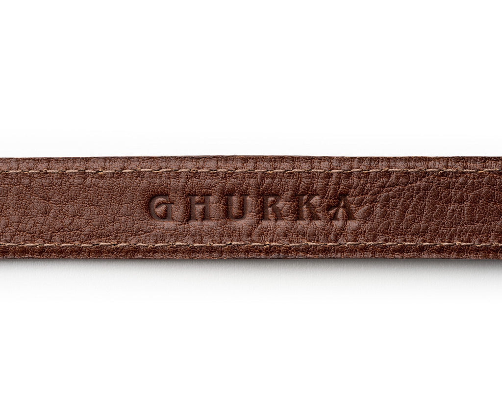 Dog Collar | Vintage Chestnut Leather - Ghurka