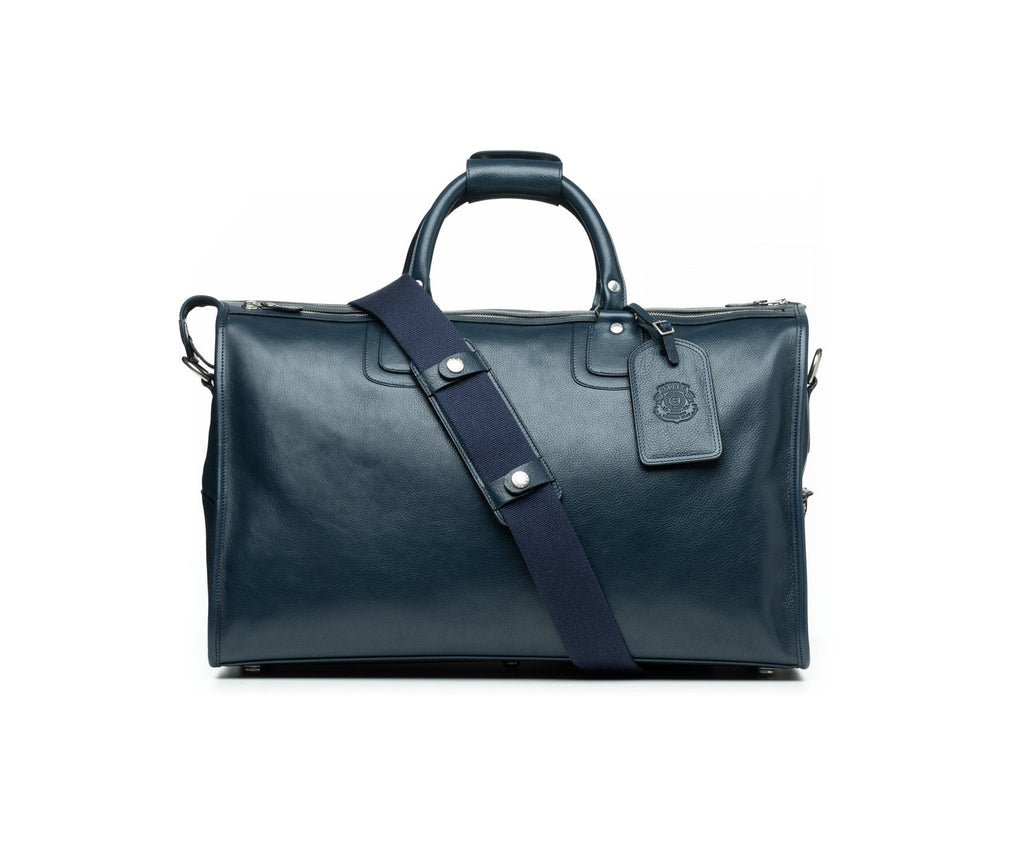 Express No. 2 | Vintage Navy Leather Duffle Bag | Ghurka