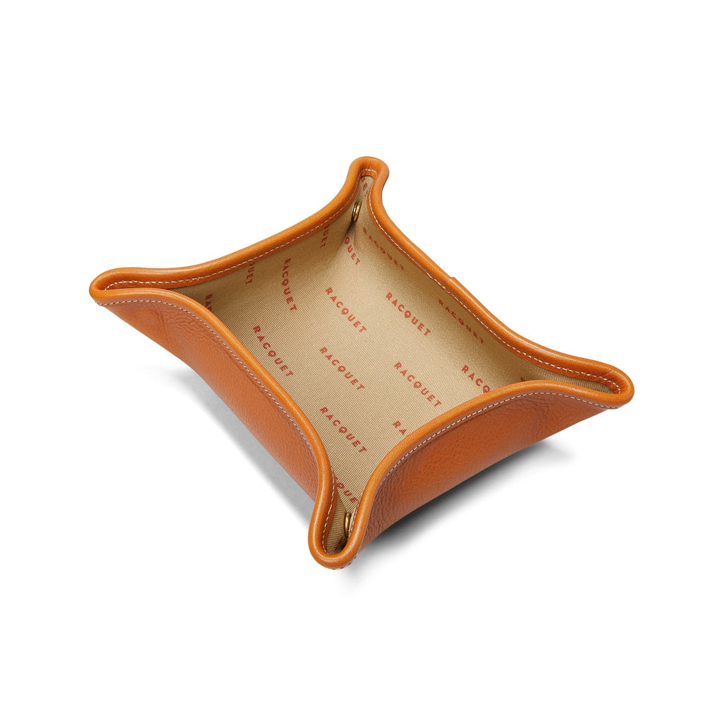 Folding Snap Tray No. 58 | Vintage Tan - Racquet Orange - Ghurka