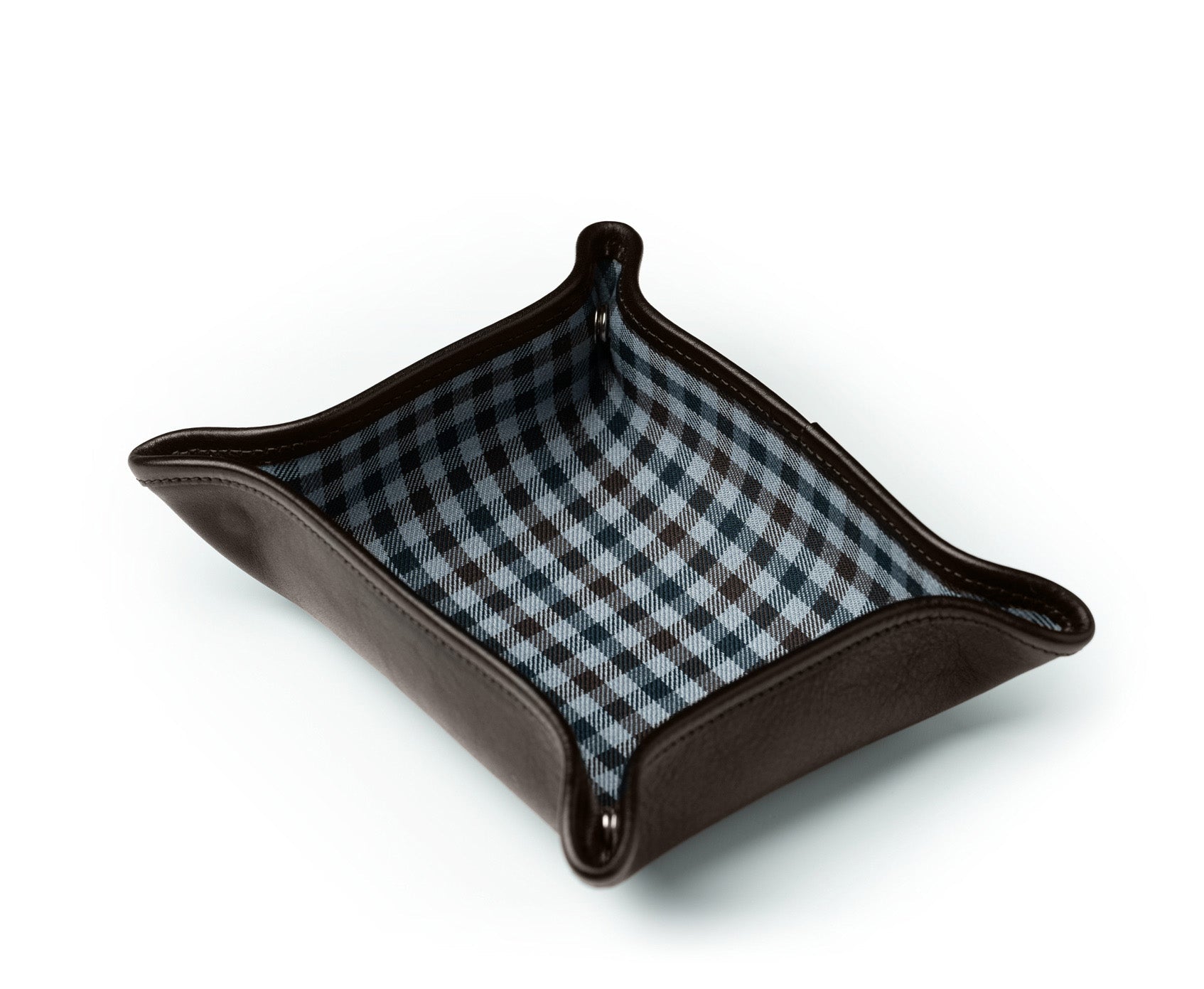 Folding Snap Tray No. 58 | Vintage Walnut Leather Snap Tray | Ghurka