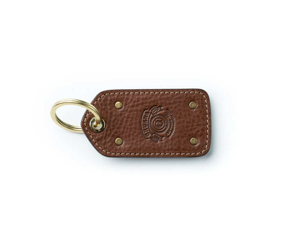 Ghurka Brass Key Ring | Vintage Chestnut Leather