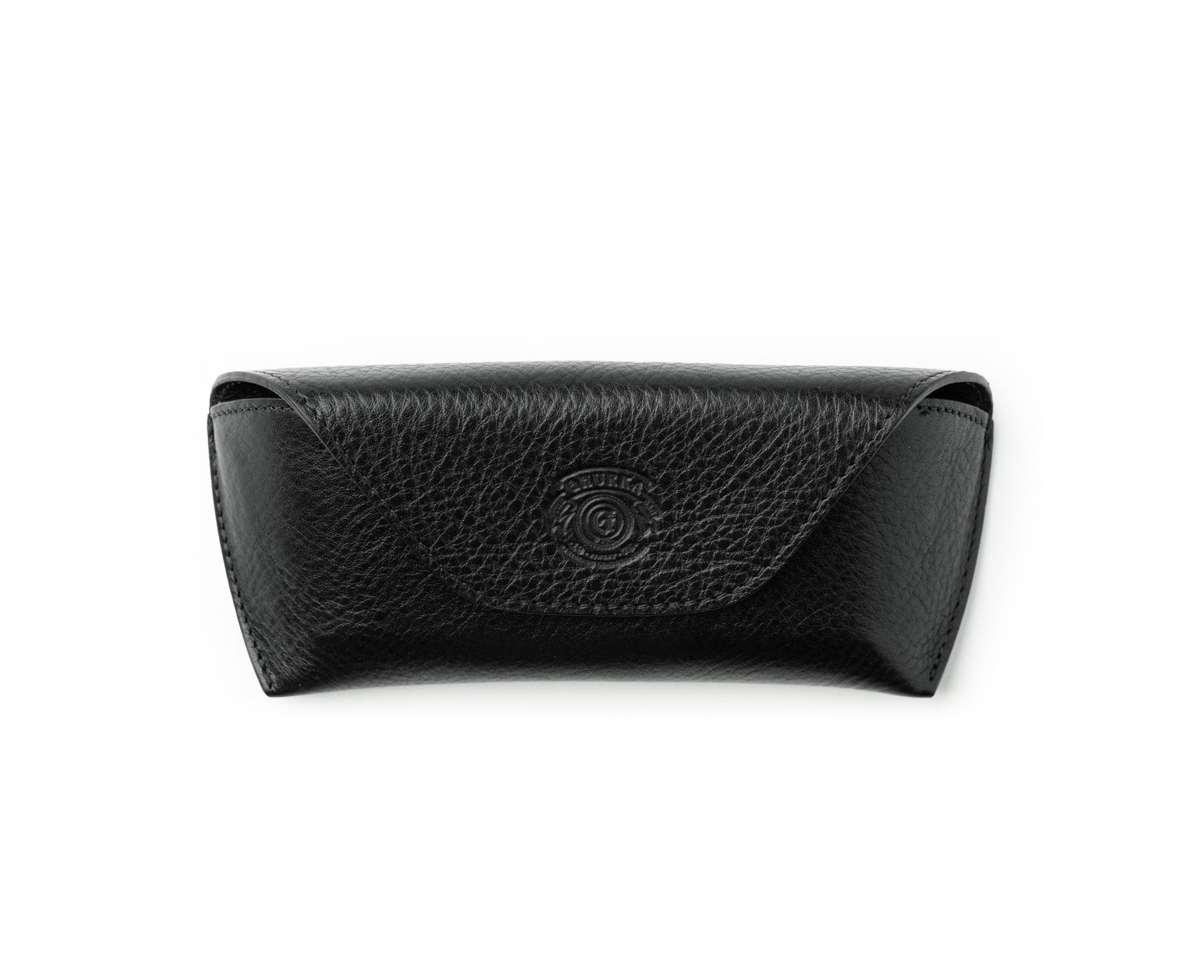 Leather Glasses Case Deluxe - black