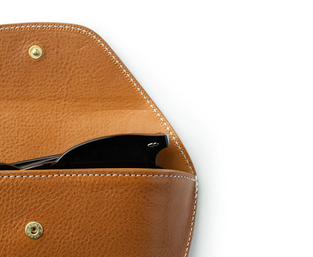 Leather Sunglass Case No. 251 | Vintage Tan Leather