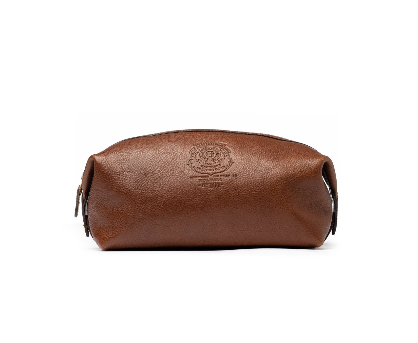 Brown Leather Toiletry Bag