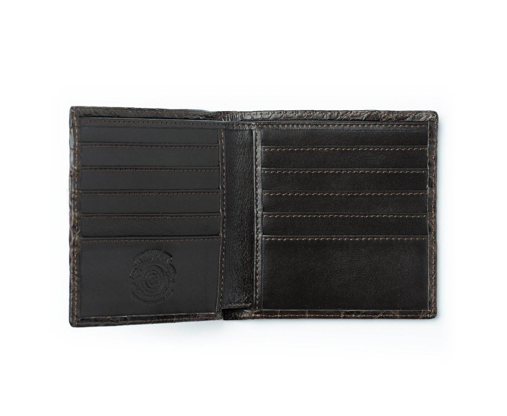 International Wallet No. 104, Walnut Crocodile Wallet