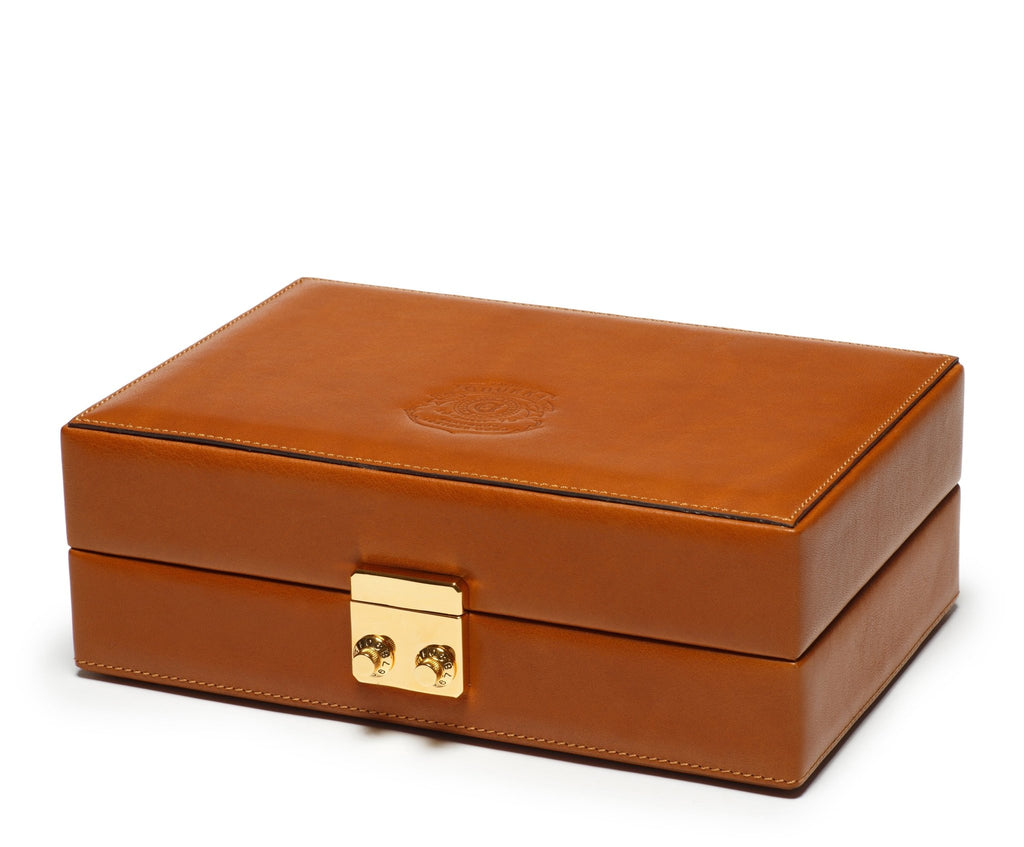 Jewelry Chest No. 212 | Chestnut Leather - Ghurka