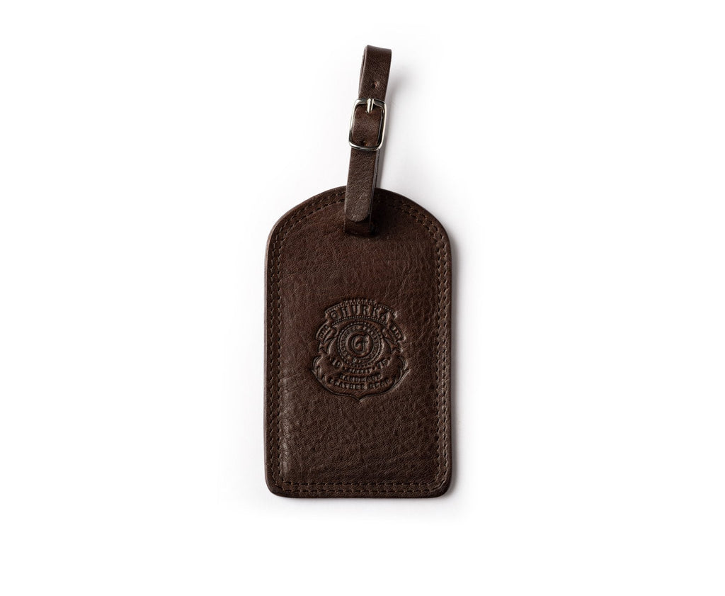 Luggage Tag No. 100 | Vintage Walnut Leather