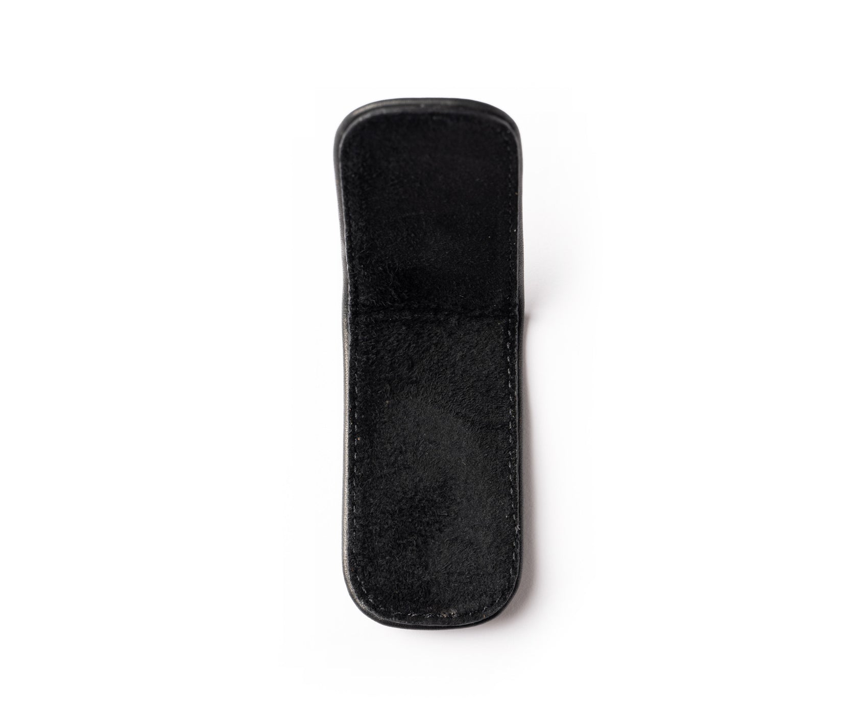 SW-936 Leather Magnetic Money Clip Wallet - Black Top Grain Cowhide