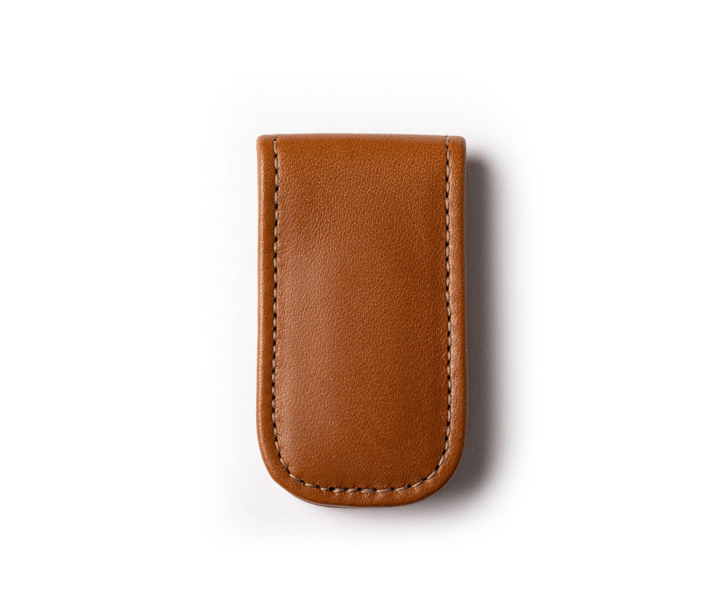 Magnetic Money Clip No. 134 | Chestnut Leather