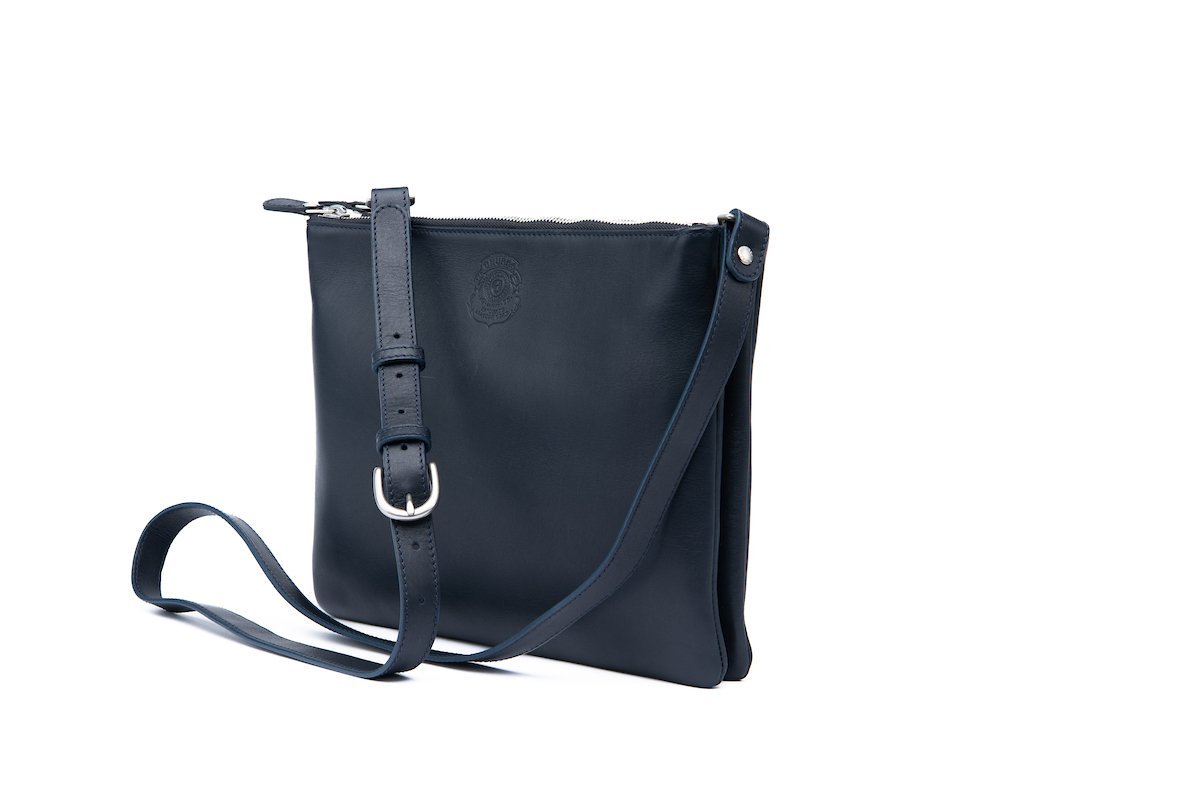 Buy KLEIO Vegan Leather Top Handle Mini Sling Bag with Detachable Strap for  Crossbody-Navy Blue Online