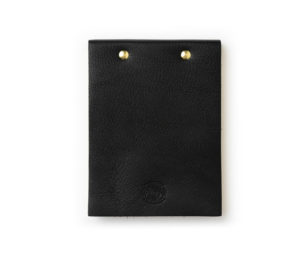 Vintage Black Leather Note Pad