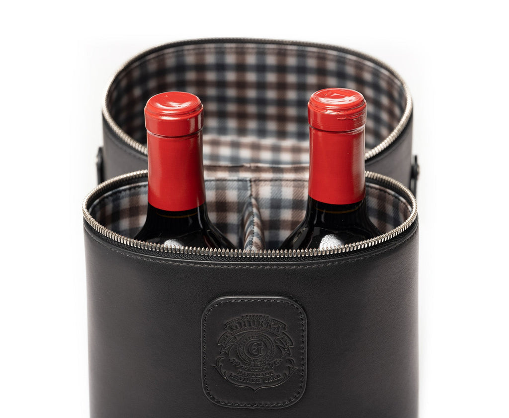 Pairing No. 285 | Black Leather Wine Carrier
