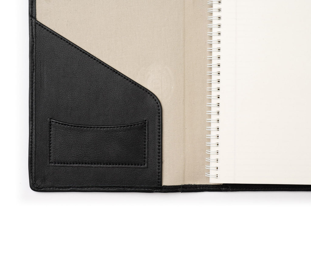 Refillable Journal | Vintage Black Leather