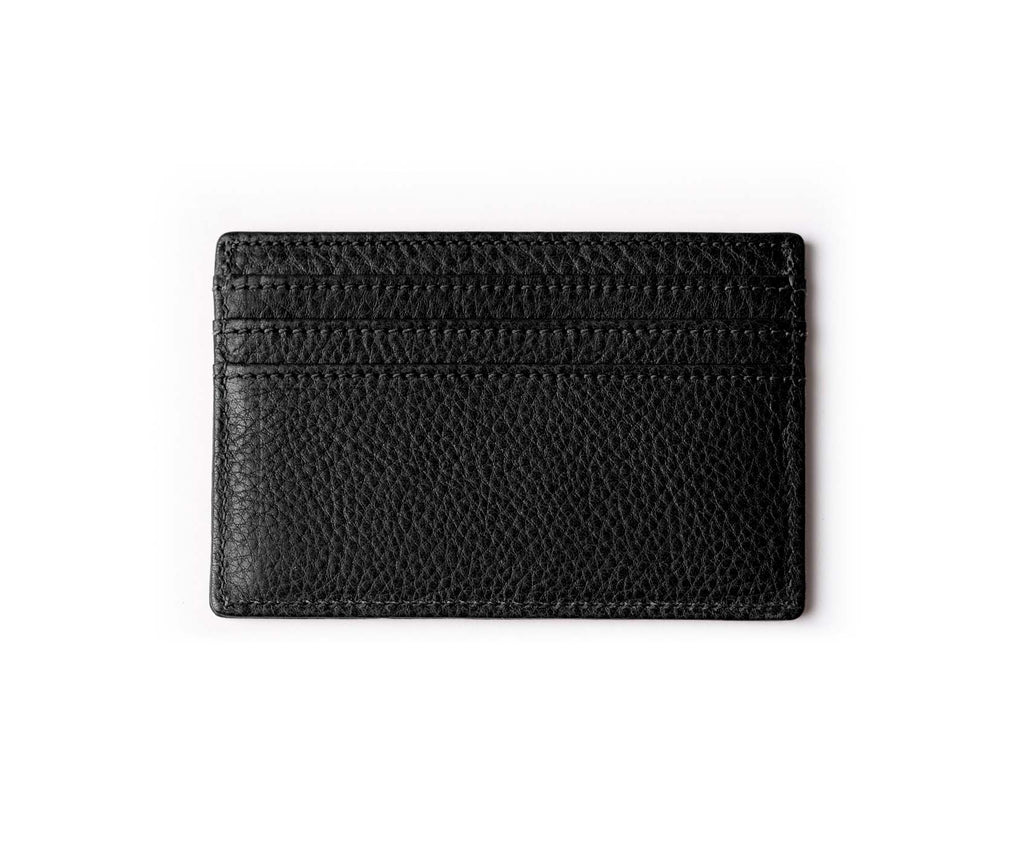 Slim Credit Card Case No. 204 | Vintage Black Leather Card Case | Ghurka
