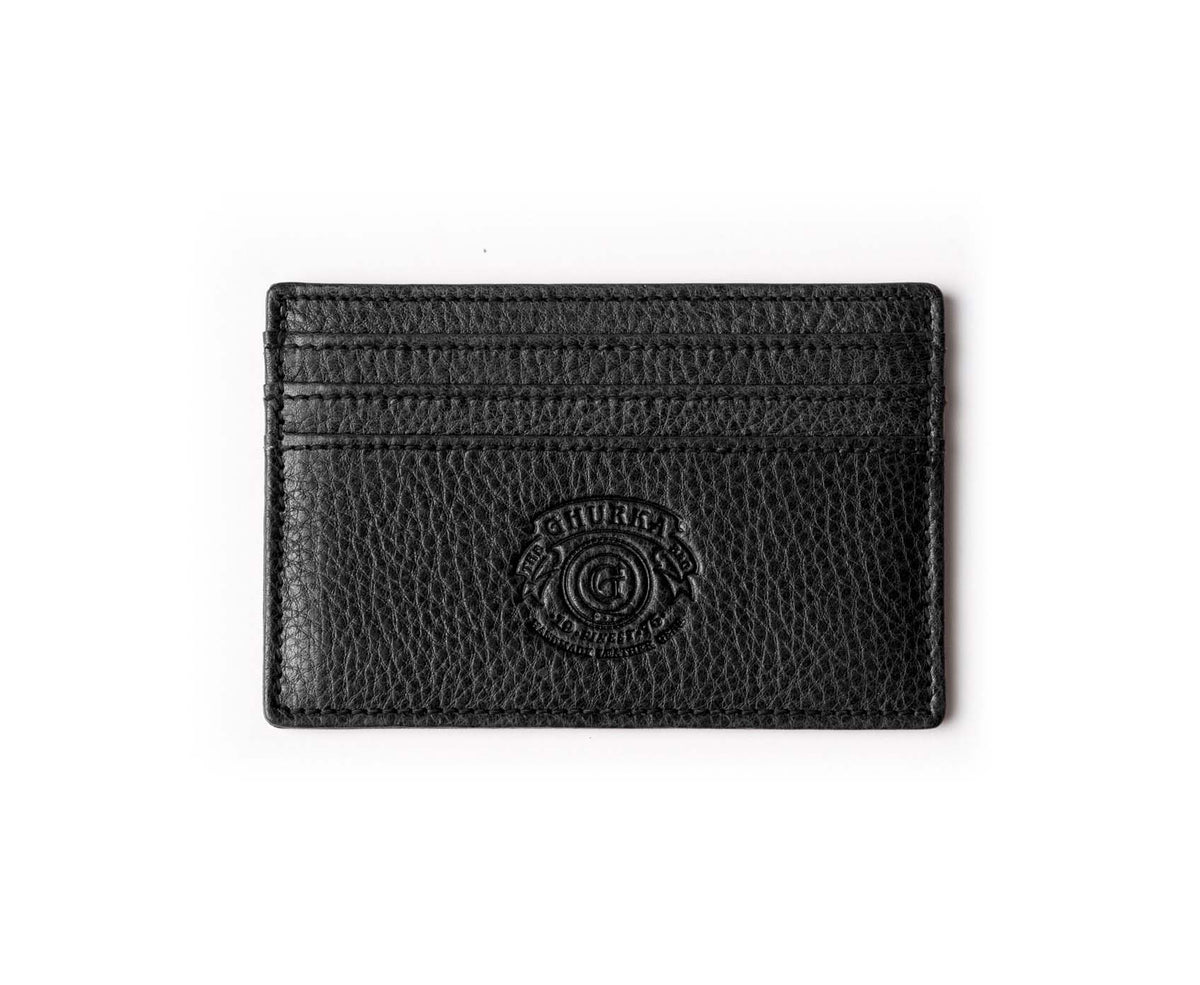 Slim Credit Card Case No. 204 | Vintage Black Leather Card Case | Ghurka