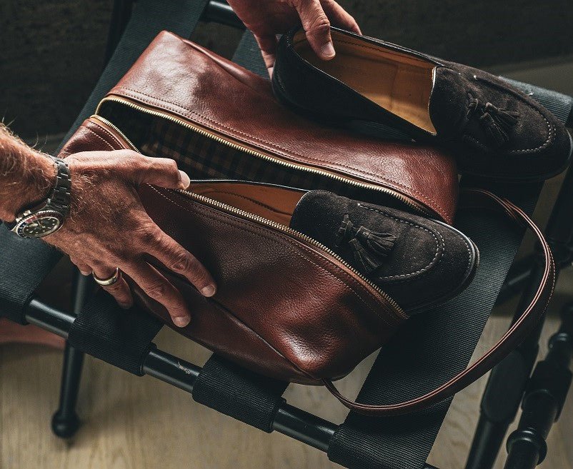 Travel Shoe Kit | Vintage Chestnut Leather - Ghurka